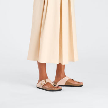 Gizeh Big Buckle: Hochglanzbeige