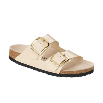 Arizona Big Buckle Hochglanz Ecru Naturleder Lack
