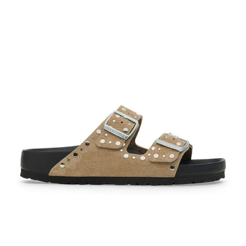Arizona Exquisite Rivets Taupe Wildleder