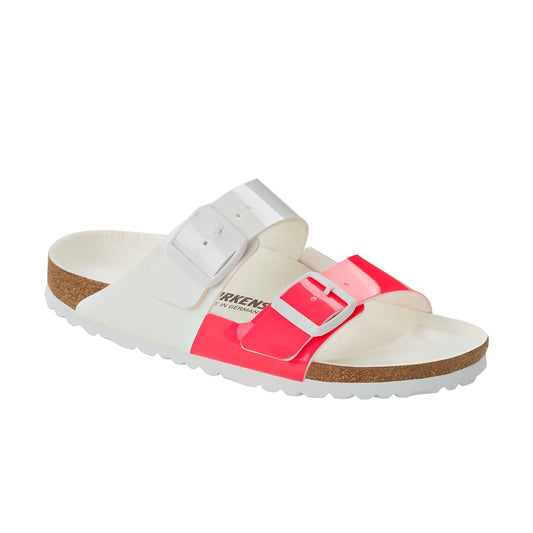 Arizona Vegan Split Neon Pink/Weiß Birko-Flor Lack