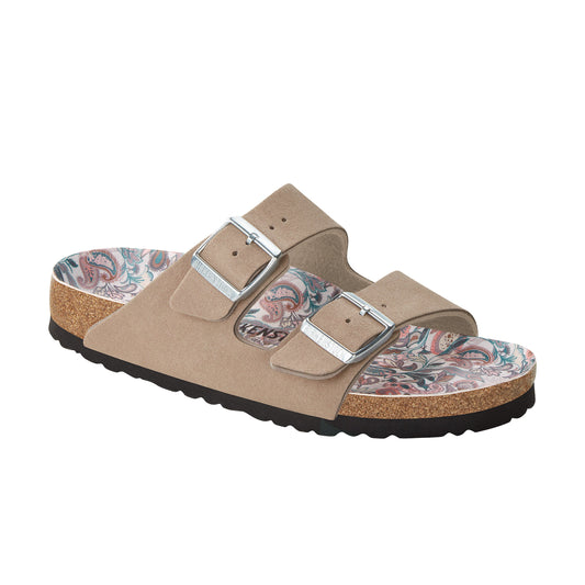 Arizona Vegan Paisley Grau Taupe Synthetik