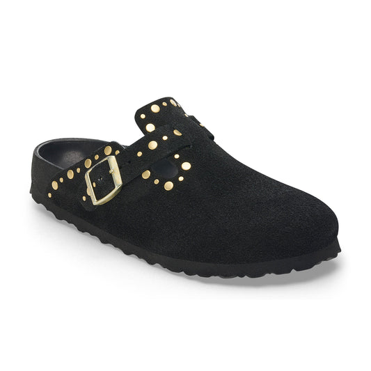 Boston Exquisite Nieten Schwarzes Wildleder