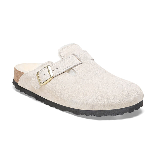 Boston Shearling Antikweiß Wildleder/Shearling
