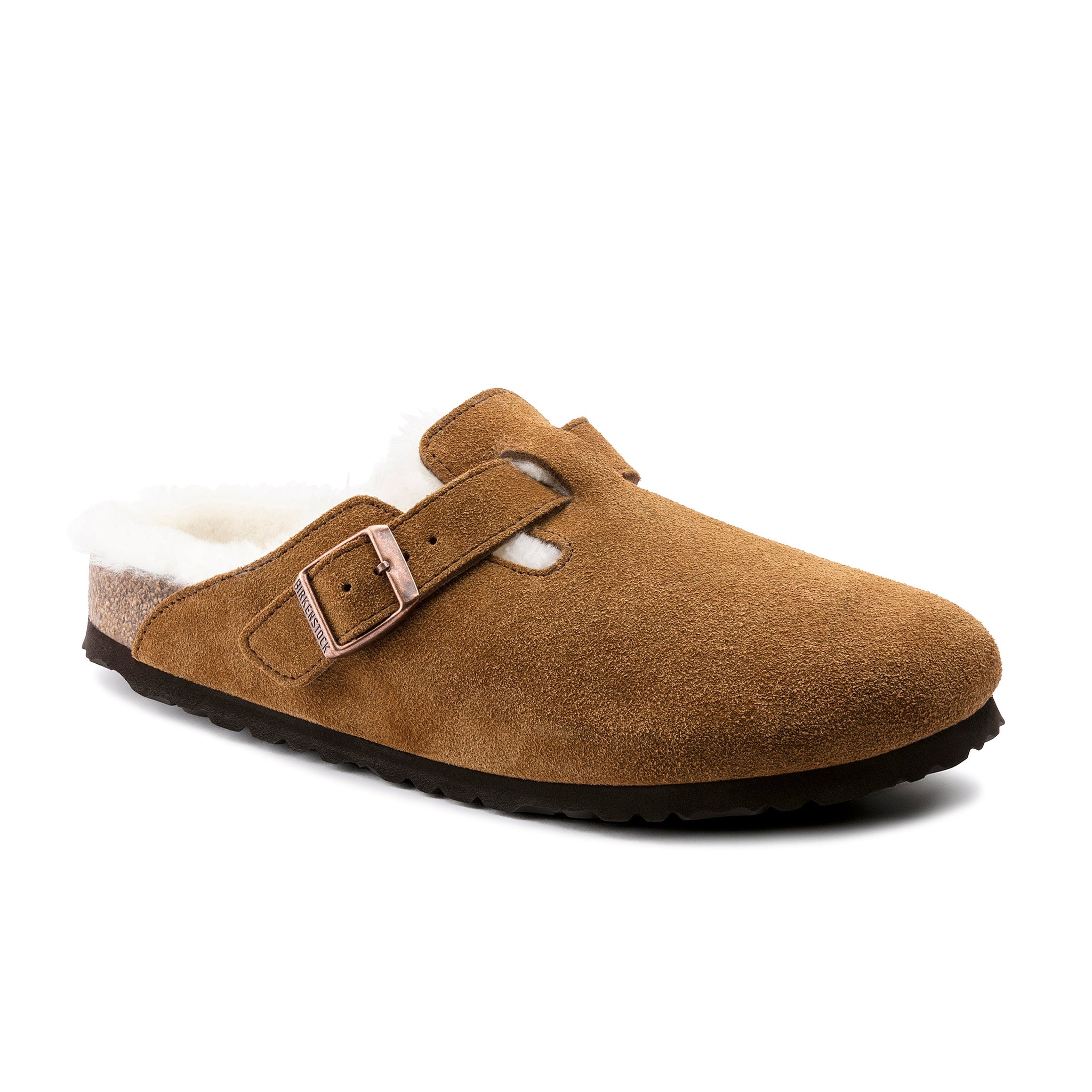 Boston Shearling Nerz Wildleder Leder/Shearling