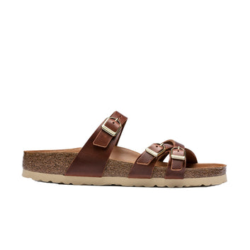 Franca Big Buckle Cognac Geöltes Leder