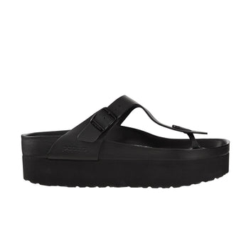 Gizeh Exquisite Plateausohle Schwarz Naturleder