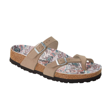 Mayari Vegan Paisley Grau Taupe Synthetik