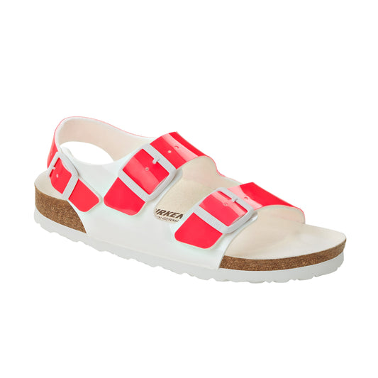 Milano Vegan Neon Pink/Weiß Birko-Flor Patent