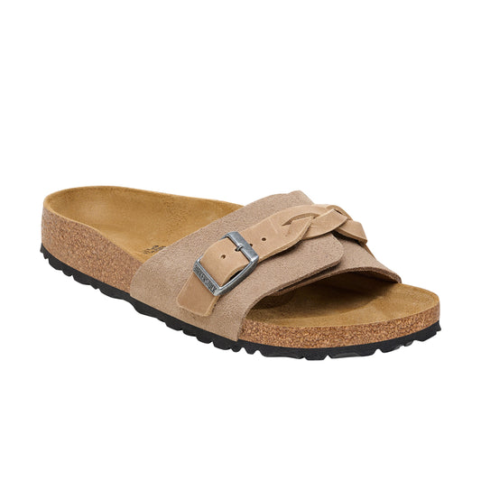 Oita Geflochtenes Taupe Wildleder