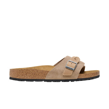 Oita Geflochtenes Taupe Wildleder